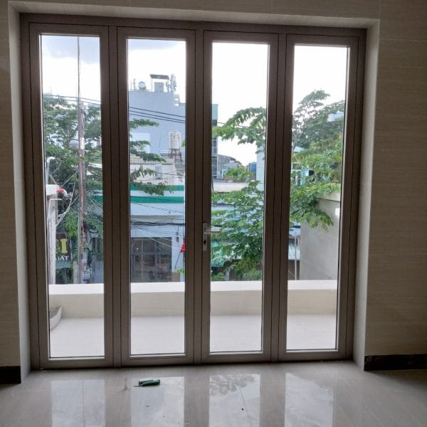 Cửa Kính Cường Lực 4 Cánh 20 Cửa nhôm xingfa 4 cánh kính cường lực