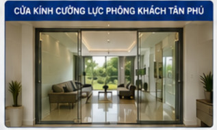 Cửa Kính Cường Lực Tân Phú – Báo Giá, Mẫu Đẹp & Thi Công Trọn Gói 14 cửa kính cường lực phòng khách tân phú
