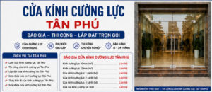 cửa kính cường lực tân phú