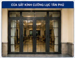 Cửa Kính Cường Lực Tân Phú – Báo Giá, Mẫu Đẹp & Thi Công Trọn Gói 7 cửa sắt kính cường lực tân phú
