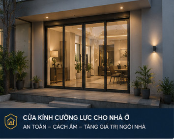 cửa kính cường lực cho nhà ở tây thạnh