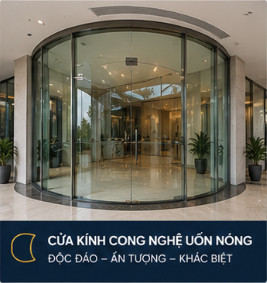 cửa kính cường lực cong tây thạnh