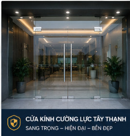 cửa kính cường lực tây thạnh đẹp