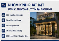cửa nhôm kính cường lực tại Tân Bình nhôm kính phát đạt