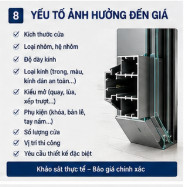 giá cửa nhôm kính cường lực tại Tân Bình