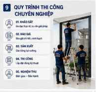 thi công cửa nhôm kính cường lực tại Tân Bình