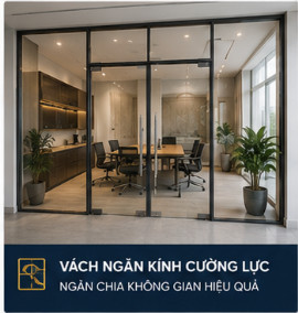 vách ngăn cửa kính cường lực tây thạnh